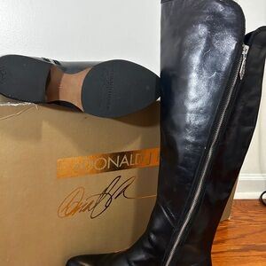 Donald J Pliner Nova 06 Leather Knee-High Boots